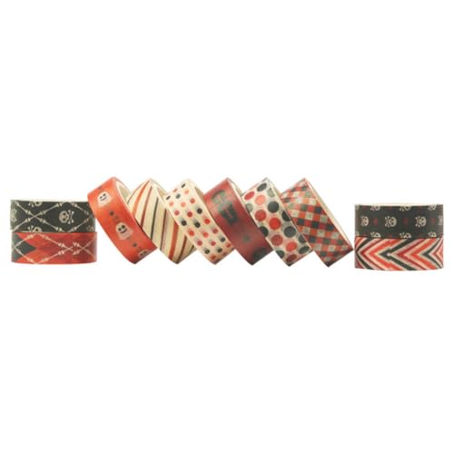 Gadpiparty 10 Rollen Dekorative Washi Tapes Halloween DIY Scrapbooking Klebebänder Bunte Muster Kreative Geschenkverpackung Sicher Langlebig Vielseitig Einsetzbar Gadpiparty 10 Rollen Dekorative Washi Tapes Halloween DIY Scrapbooking Klebebänder Bunte Muster Kreative Geschenkverpackung Sicher Langlebig Vielseitig Einsetzbar von Gadpiparty