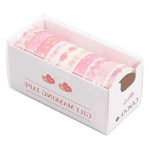 Gadpiparty 10 Rollen Dekoratives Washi Tape Set Japanisches Klebeband für DIY Bastelprojekte Zufällige Designs für Scrapbooking und Dekorationen von Gadpiparty