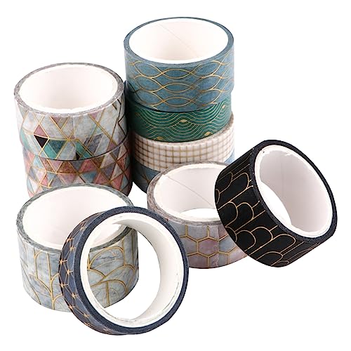 Gadpiparty 10 Rollen Heißpräge-washi-tape Klebeband Nachfüllt Bandspender Diy Klebeband Aufkleber Abdichten Szenisch Packband Mit Abroller Abdeckband Maskierung Nachfüllung Farbiges Malerband Gadpiparty 10 Rollen Heißpräge-washi-tape Klebeband Nachfüllt Bandspender Diy Klebeband Aufkleber Abdichten Szenisch Packband Mit Abroller Abdeckband Maskierung Nachfüllung Farbiges Malerband von Gadpiparty