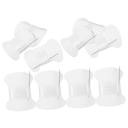 Gadpiparty 10 Rollen Transparente Schmuck Schnur für DIY Armbänder Elastisches Bastelseil zur Schmuckherstellung Strapazierfähiges Nylon für Perlen und Kreative Projekte von Gadpiparty