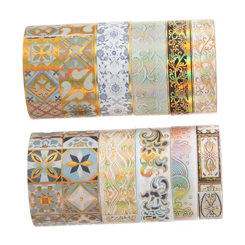 Gadpiparty 10 Rollen Washi Klebeband Vintage Art Craft Tapes für Scrapbooking DIY Dekoration und Handarbeiten Sichere und Leicht Abreißbare Washi Tapes Einzigartigen Designs von Gadpiparty