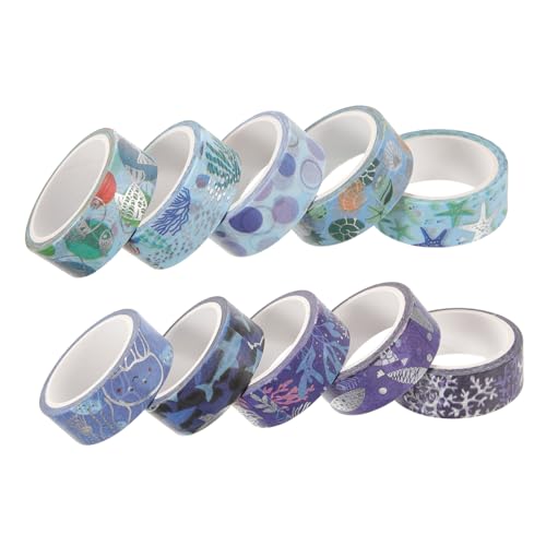 Gadpiparty 10 Rollen Washi Tape Dekorative Aquarell Klebebänder für Scrapbooking und Diy Projekte Vielseitige und Praktische Klebebänder für Handwerk Journals und Fotoalben Gadpiparty 10 Rollen Washi Tape Dekorative Aquarell Klebebänder für Scrapbooking und Diy Projekte Vielseitige und Praktische Klebebänder für Handwerk Journals und Fotoalben von Gadpiparty