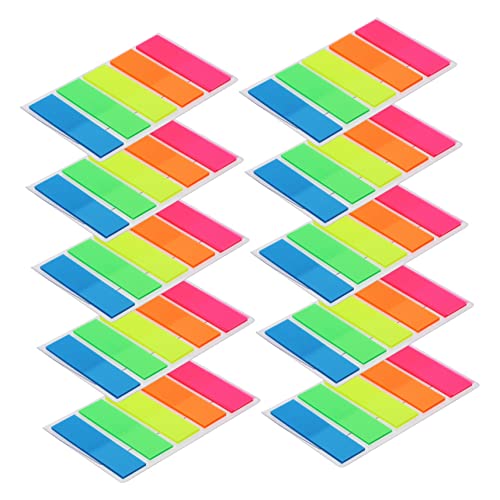 Gadpiparty 10 Sätze Selbstklebende Notizen Farbige Index Sticker Memo Pads für Büro und Studium Praktische Haftnotizen zur Organisation und Schnellen von Gadpiparty