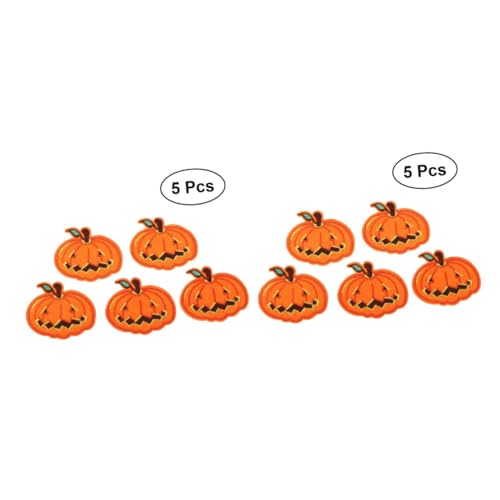 Gadpiparty 10 Stck. Teiliges Bestickte Halloween Stoffaufnäher zum Aufnähen oder Aufbügeln Vielseitige Applikationen für Kleidung Rucksäcke Hüte und DIY Kostümdekoration Hochwertige von Gadpiparty