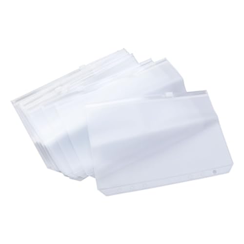 Gadpiparty 10 Stück A5 Tasche Mit Reißverschluss A5 Ordner Ordnertasche Mit Reißverschluss Beutel Mit Losen Blättern Reißverschlusstasche Veranstalter Einseitig von Gadpiparty