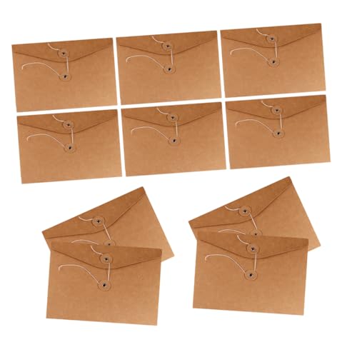 Gadpiparty 10 Stück Aktenhalter Kleine Papierumschläge Kraftpapierbeutel Verpackungsbeutel Aus Kraftpapier Aktenaufbewahrungstaschen Papiertüten Zur Aufbewahrung Aktentaschen 350g Kraftpapier von Gadpiparty