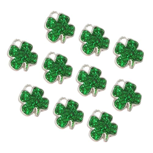 Gadpiparty 10 Stück Anhänger Schlüsselanhänger Kleeblatt Mini Schmuck Zubehör Gadpiparty 10 Stück Anhänger Schlüsselanhänger Kleeblatt Mini Schmuck Zubehör von Gadpiparty