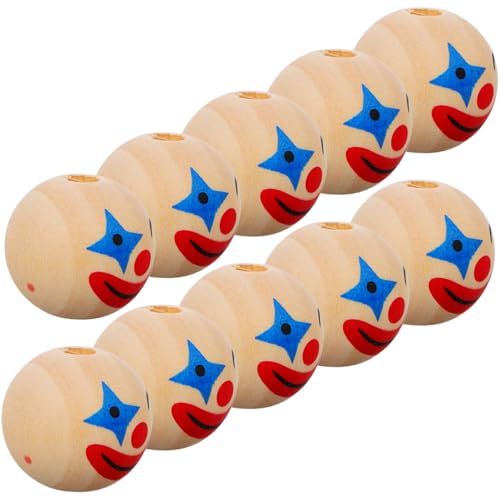 Gadpiparty 10 Stück Bedruckte Holzperlen Clown Motive Holzperlen für DIY Schmuck Basteln Halloween Charms Puppenköpfe für Armbänder Halsketten Ohrschmuck Geeignet Gadpiparty 10 Stück Bedruckte Holzperlen Clown Motive Holzperlen für DIY Schmuck Basteln Halloween Charms Puppenköpfe für Armbänder Halsketten Ohrschmuck Geeignet von Gadpiparty