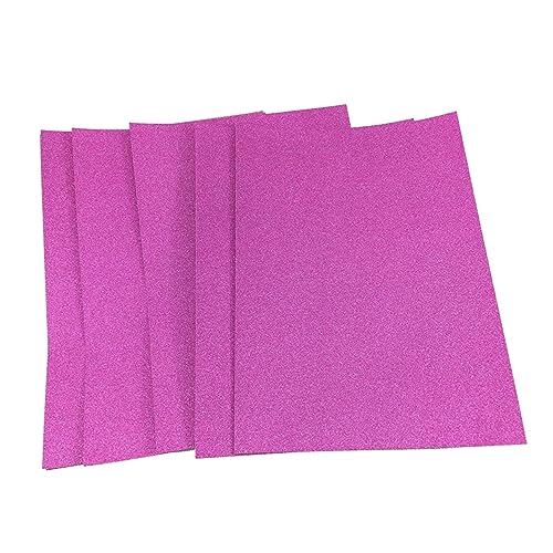 Gadpiparty 10 Stück Blätter Glitzerpapier für DIY scrapbook scheckheft dekoringe wunderkerzem stickern decoration craft Karte Pastell Rose Dekorativ farbiges Papier funkelndes Glitzerpapier von Gadpiparty