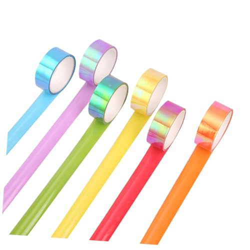 Gadpiparty 10 Stück Buntes Dekoratives Klebeband Glitzernde Farbige Klebebänder für Scrapbooking Basteln Dekoration Zufällige Farben für Planung Geschenkverpackung Zufällige von Gadpiparty