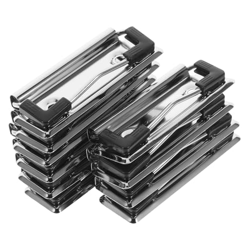 Gadpiparty 10 Stück Clipboards Clips für Dokumente Stabile und Klammern für Schule und Büro für Einfache Handhabung und Langlebig mit Abgerundeten Ecken und Aufhänger von Gadpiparty