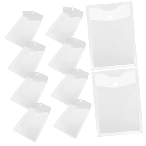 Gadpiparty 10 Stück Dokumentenaufbewahrungstaschen mit Druckknopf Transparente Dateimappen für Büro und Schule Leicht und Tragbar für Organisation von Unterlagen Quittungen und Karten Gadpiparty 10 Stück Dokumentenaufbewahrungstaschen mit Druckknopf Transparente Dateimappen für Büro und Schule Leicht und Tragbar für Organisation von Unterlagen Quittungen und Karten von Gadpiparty