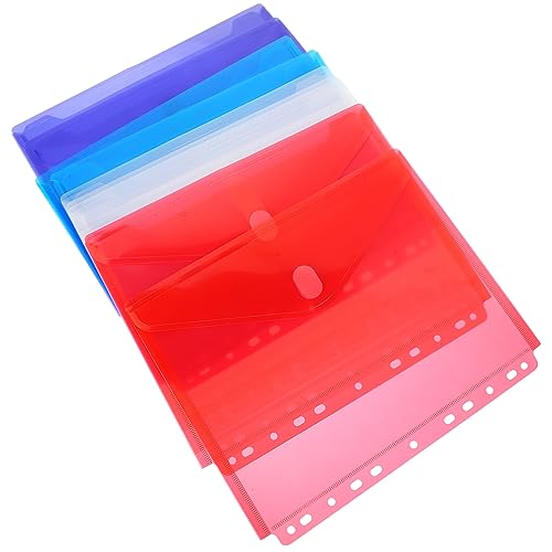 Gadpiparty 10 Stück Dokumentenmappe mit Druckknopf Transparente PP Datei Taschen für Rechnungen Belege und Wiederverwendbare Aktenordner für Unterwegs von Gadpiparty