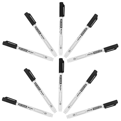Gadpiparty 10 Stück Dünner Kopf Weißer Brettstift Whiteboard-stifte Erste Stifte Für Löschbar Mini-whiteboard Trockener Löschbrett Whiteboard-marker Bußgeld Wischen Schwarz Plastik Gadpiparty 10 Stück Dünner Kopf Weißer Brettstift Whiteboard-stifte Erste Stifte Für Löschbar Mini-whiteboard Trockener Löschbrett Whiteboard-marker Bußgeld Wischen Schwarz Plastik von Gadpiparty