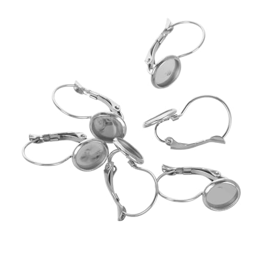 Gadpiparty 10 Stück Edelstahl Ohrhaken mit Rundfassung DIY Schmuckzubehör für Ohrringherstellung und Ersatz Ohrhaken Basis für Individuelles Basteln Gadpiparty 10 Stück Edelstahl Ohrhaken mit Rundfassung DIY Schmuckzubehör für Ohrringherstellung und Ersatz Ohrhaken Basis für Individuelles Basteln von Gadpiparty