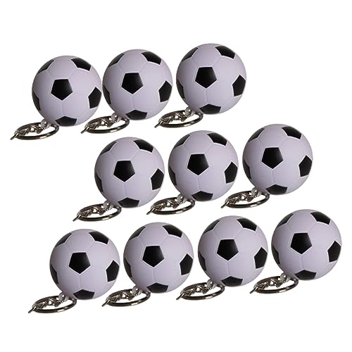 Gadpiparty 10 Stück Einziehbare Fußball Kugelschreiber mit Schlüsselanhänger Blaue Multifunktionale Stifte für Fußballpartys Schreibutensilien und Dekorationen von Gadpiparty