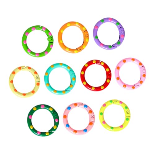 Gadpiparty 10 Stück Federschnallenring Metallringe für Handwerk runder Federverschluss Sprengringe aus Metall Karteikarten-Ring Ringe für Karteikarte Bindemittel liefert Papierringe Buchring Gadpiparty 10 Stück Federschnallenring Metallringe für Handwerk runder Federverschluss Sprengringe aus Metall Karteikarten-Ring Ringe für Karteikarte Bindemittel liefert Papierringe Buchring von Gadpiparty