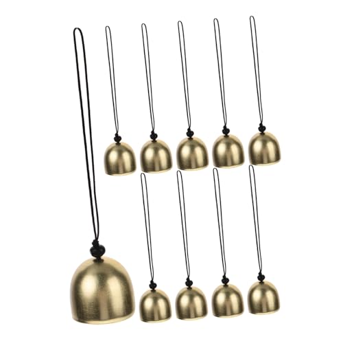 Gadpiparty 10 Stück Glockenanhänger Winzige Glockenspiele Für Farbige Dekoration Dekorative Glocken Retro Hängeglocken Ornamente Tür Zuhause Kleine Weihnachtsglücksglocken Klingelnde von Gadpiparty