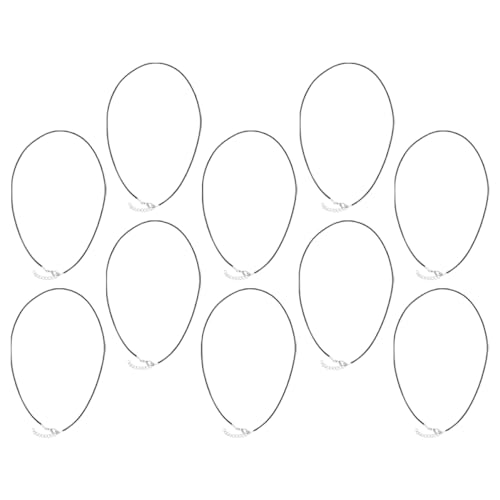 Gadpiparty 10 Stück Halskette Schnur mit Karabinerverschluss Schwarze Gewachste Kette für Diy Schmuckherstellung Langlebig und Bequem für Damen und Herren Gadpiparty 10 Stück Halskette Schnur mit Karabinerverschluss Schwarze Gewachste Kette für Diy Schmuckherstellung Langlebig und Bequem für Damen und Herren von Gadpiparty