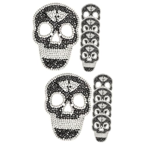 Gadpiparty 10 Stück Heißbohr Patch Totenkopf Stickerei DIY Nähflicken Totenkopf Patches Für Hüte Reparatur Von Rückenflicken Dekor Für Erwachsene Gadpiparty 10 Stück Heißbohr Patch Totenkopf Stickerei DIY Nähflicken Totenkopf Patches Für Hüte Reparatur Von Rückenflicken Dekor Für Erwachsene von Gadpiparty