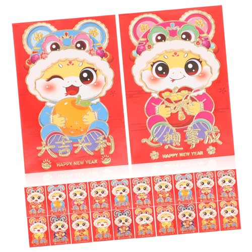 Gadpiparty 10 Stück Karikatur Rote Umschläge für Jahr Schlange Chinesische Neujahrs Geldumschläge für Frühlingsfest für Gadpiparty 10 Stück Karikatur Rote Umschläge für Jahr Schlange Chinesische Neujahrs Geldumschläge für Frühlingsfest für von Gadpiparty