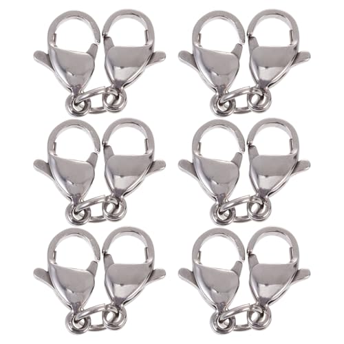 Gadpiparty 10 Stück Karabiner Doppel Klaue Schmuckverschluss für Armbänder und Multifunktionale Hummerschnallen für Selbstgemacht Schmuckdesigns von Gadpiparty