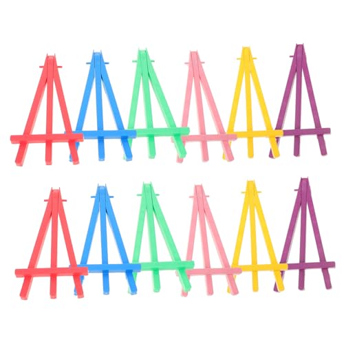 Gadpiparty 10 Stück Kinderstaffelei Malstaffelei Stehende Staffelei Präsentationsständer Zum Malen Hochzeitsstaffelei Staffeleiständer Zum Malen Portable Display Rack Staffelei Stehen Plastik von Gadpiparty
