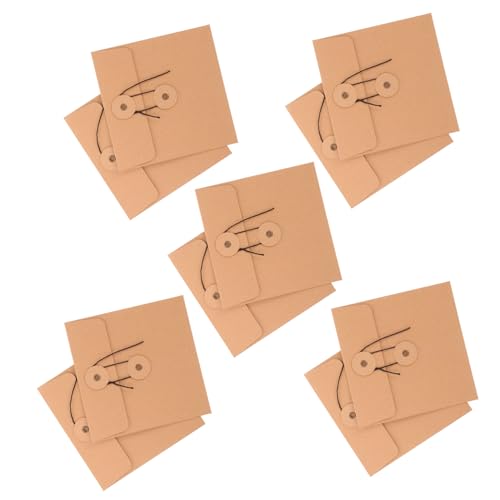 Gadpiparty 10 Stück Kraftpapier Cd Hüllen Vintage Cd Dvd Aufbewahrungstaschen Robuste Papierumschläge für Langlebige Lagerung für Büro Schule Zuhause und Gewerbliche Nutzung von Gadpiparty