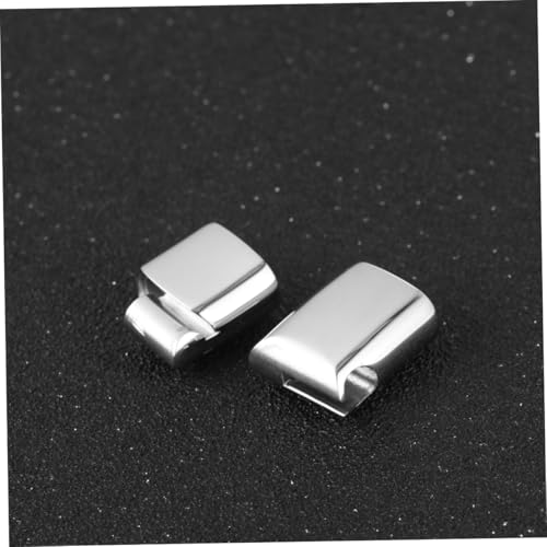 Gadpiparty 10 Stück Magnetverschluss für Armbänder und Lederbänder Sichere und Wiederverwendbare Schnallen Stahlfarbe von Gadpiparty