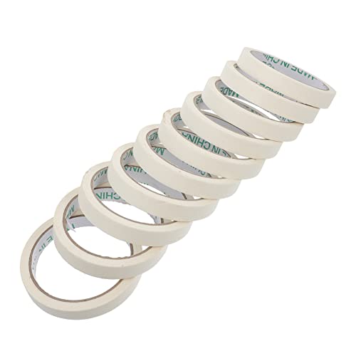 Gadpiparty 10 Stück Malerband Abreißbares Krepppapier Klebeband für Möbel Spray und DIY Projekte Hochwertiges Masking Tape Einfach zu Handhaben von Gadpiparty