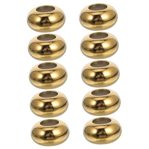 Gadpiparty 10 Stück Metallhalterperlen schmuckwerkzeug Schmuckzubehör Basteln mit Perlen Schmuckanhänger kleine Abstandsperlen Metallperle Spacer Perlen Schmuckperlen Rostfreier Stahl Golden Gadpiparty 10 Stück Metallhalterperlen schmuckwerkzeug Schmuckzubehör Basteln mit Perlen Schmuckanhänger kleine Abstandsperlen Metallperle Spacer Perlen Schmuckperlen Rostfreier Stahl Golden von Gadpiparty