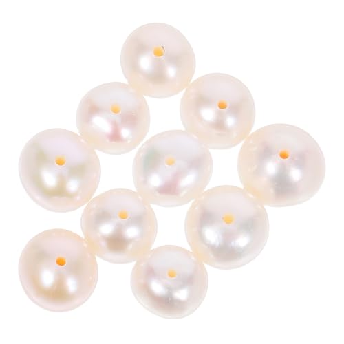 Gadpiparty 10 Stück Natürliche Frische Süßwasser-perlen Kleine Weiße Lose Perlen mit Handbohrung für DIY Schmuckherstellung Armbänder Halsketten Ohrringe Gadpiparty 10 Stück Natürliche Frische Süßwasser-perlen Kleine Weiße Lose Perlen mit Handbohrung für DIY Schmuckherstellung Armbänder Halsketten Ohrringe von Gadpiparty