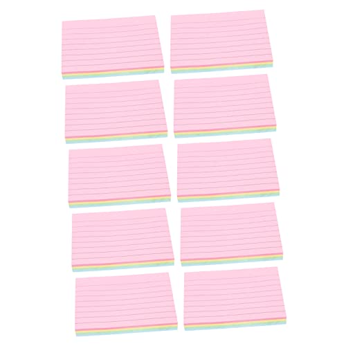 Gadpiparty 10 Stück Notizblöcke Selbstklebende Memo Sticker Pastellfarben Multifunktionale Haftnotizen für Bürobedarf und Schulbedarf für Notizen Markierungen und Kreative Anwendungen Gadpiparty 10 Stück Notizblöcke Selbstklebende Memo Sticker Pastellfarben Multifunktionale Haftnotizen für Bürobedarf und Schulbedarf für Notizen Markierungen und Kreative Anwendungen von Gadpiparty