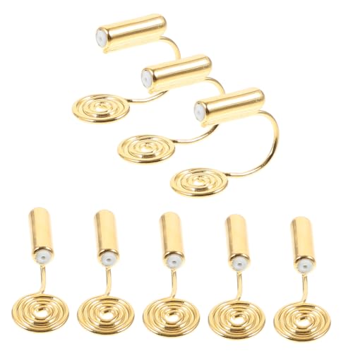 Gadpiparty 10 Stück Ohrclips aus Kupfer für durchbohrte Ohren Langlebige Ohrring Adapter Leicht und rostfrei Komfortabel zu tragen DIY Schmuckzubehör für Frauen und Mädchen von Gadpiparty
