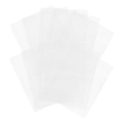 Gadpiparty 10 Stück PVC Aufbewahrungstasche Transparente Hüllen für Notizbuch Couponbinder und Dokumentenschutz Flexibel und Tragbar für Belege und Budgetplanung von Gadpiparty