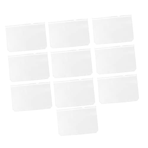 Gadpiparty 10 Stück PVC Reißverschluss Dokumententaschen Transparente Aufbewahrungsbeutel für Büro Schule und Reisen Wasserfest und Langlebig für Dokumente und Notizen von Gadpiparty