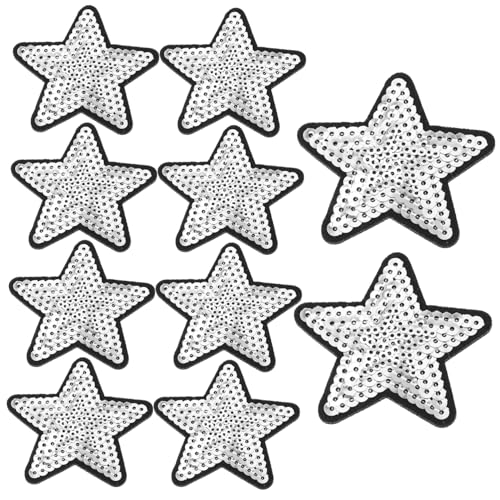 Gadpiparty 10 Stück Pailletten Patches Sternen Aufnäher zum Aufbügeln Diy Dekoration für Kleidung Jeans Taschen und Handarbeiten Langlebig und Komfortabel für Projekte Gadpiparty 10 Stück Pailletten Patches Sternen Aufnäher zum Aufbügeln Diy Dekoration für Kleidung Jeans Taschen und Handarbeiten Langlebig und Komfortabel für Projekte von Gadpiparty