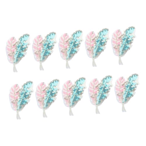 Gadpiparty 10 Stück Paillettenblatt -Stickerei retro Flecken Flicken nähen gestickte Aufnäher bunt Mantelflicken selber machen Fabric Pailletten Patch Reparaturflicken für Jacken Stoff Gadpiparty 10 Stück Paillettenblatt -Stickerei retro Flecken Flicken nähen gestickte Aufnäher bunt Mantelflicken selber machen Fabric Pailletten Patch Reparaturflicken für Jacken Stoff von Gadpiparty