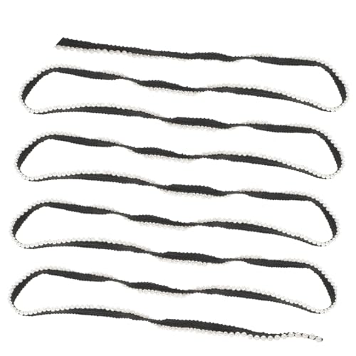 Gadpiparty 10 Stück Perlenwebband Spitzenband für Diy Projekte Dekoration für Kleidung Gardinen und Accessoires Langlebig und Vielseitig Einsetzbar von Gadpiparty