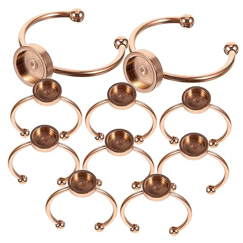 Gadpiparty 10 Stück Ring Blanko für Schmuckherstellung Einstellbare Ringbasen Diy Zubehör für Persönliche Schmuckprojekte Geeignet für Kreative Anlässe und Bastelarbeiten von Gadpiparty