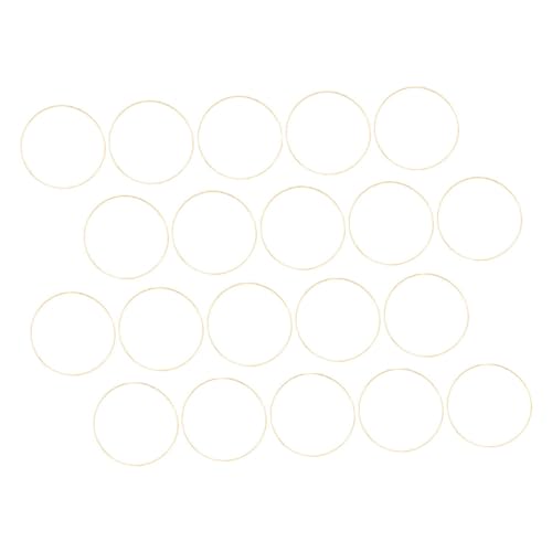 Gadpiparty 10 Stück Ringe und Kranzzubehör Herzstück Tischdekoration Erwachsene Ringe Frauen Draht klein groß Metallringe zum Basteln Bastelringe Metallreifen -Rahmen Eisen Golden von Gadpiparty