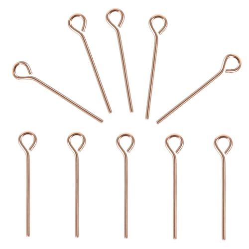 Gadpiparty 10 Stück Schmuckstifte Zum Herstellen Von Zahlen Perlen Für Halsketten DIY Schmuckzubehör Schmuckzubehör Augen Metall Schmuckstifte DIY Stift Ohrringherstellung Stift von Gadpiparty