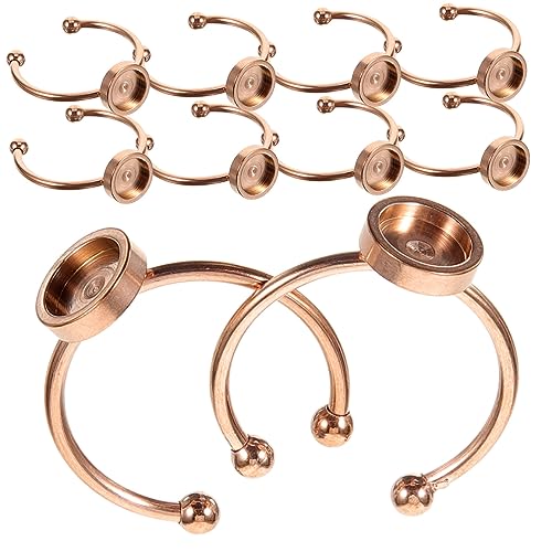 Gadpiparty 10 Stück Schmuckzubehör DIY Ringzubehör Lünettenringe Teile Ringbasis Ringrohlinge Zur Schmuckherstellung Formrohling Basis Für Fingerringe Rohlinge Gadpiparty 10 Stück Schmuckzubehör DIY Ringzubehör Lünettenringe Teile Ringbasis Ringrohlinge Zur Schmuckherstellung Formrohling Basis Für Fingerringe Rohlinge von Gadpiparty
