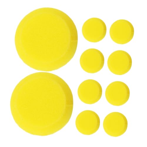 Gadpiparty 10 Stück Schwamm Zeichnungsbürste Maltschwämme Kinderpinsel Schwammbürste Bastelschwämme Zum Malen Kreisschwammpinsel Pinsel Runder Schwammpinsel Schwamm Malformen Yellow von Gadpiparty