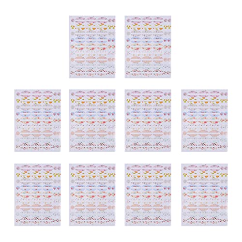 Gadpiparty 10 Stück Selbstklebende Etiketten für Ätherische Öle Blanko Aufkleber für Kosmetikflaschen Beschriften von Behältern Dekoration von Aromatherapie Produkten von Gadpiparty