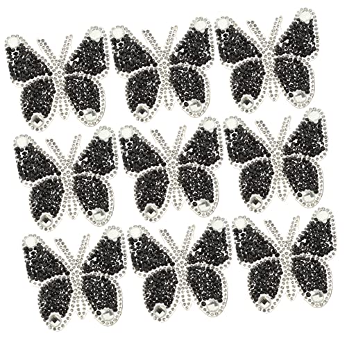 Gadpiparty 10 Stück Strass Patches für Kleidung Wasserfeste Selbstklebende Applikationen Schmetterlingsform zur Dekoration und Reparatur von Textilien und Accessoires Gadpiparty 10 Stück Strass Patches für Kleidung Wasserfeste Selbstklebende Applikationen Schmetterlingsform zur Dekoration und Reparatur von Textilien und Accessoires von Gadpiparty