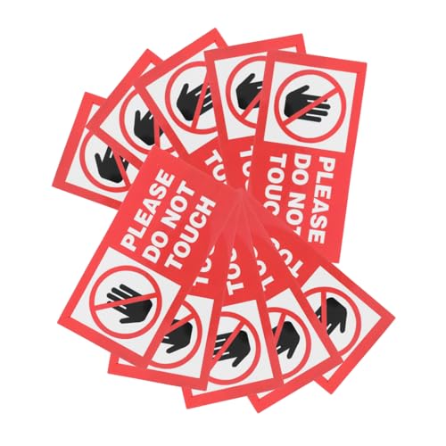 Gadpiparty 10 Stück Teiliges Bitte nicht Berühren Aufkleber Selbstklebend Witterungsbeständig mit Standardisierten Warnsymbolen für Fabriken Schulen Büros und Krankenhäuser Einfache Gadpiparty 10 Stück Teiliges Bitte nicht Berühren Aufkleber Selbstklebend Witterungsbeständig mit Standardisierten Warnsymbolen für Fabriken Schulen Büros und Krankenhäuser Einfache von Gadpiparty