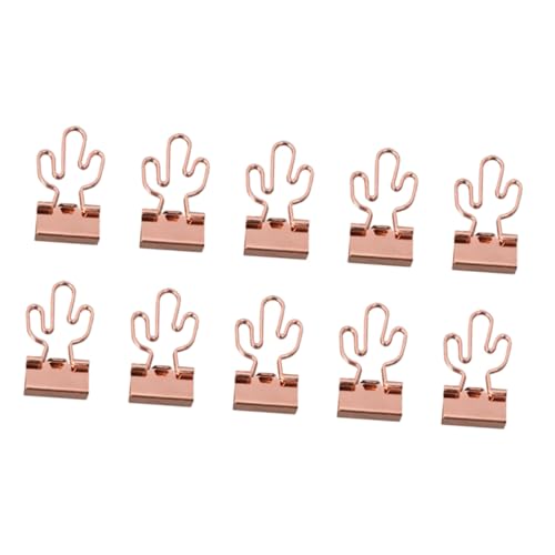Gadpiparty 10 Stück Teiliges Büroklammern aus Rostfreiem Edelstahl Langlebige Dokumenten Papierorganizer Leichte Binder Clips in Roségold für Effiziente Aktenordnung und Vielseitige von Gadpiparty