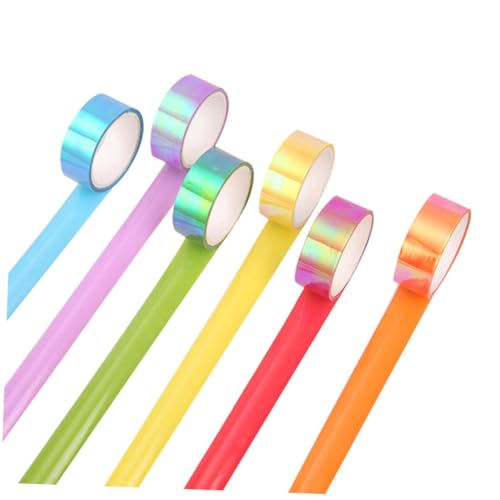 Gadpiparty 10 Stück Teiliges Bunte Glänzende Dekorative Klebebänder Regenbogenfarbiges Selbstklebendes Bastelband für Scrapbooking Geschenkverpackung Kalender und DIY Gadpiparty 10 Stück Teiliges Bunte Glänzende Dekorative Klebebänder Regenbogenfarbiges Selbstklebendes Bastelband für Scrapbooking Geschenkverpackung Kalender und DIY von Gadpiparty