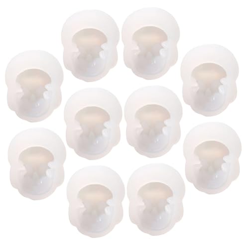 Gadpiparty 10 Stück Teiliges DIY Schmuck Anhänger Silikonform Flexible Gießformen für Schädel-designs Langlebig und Sicher zum Schmuck Selber Machen und Kreativen Bastelprojekten von Gadpiparty